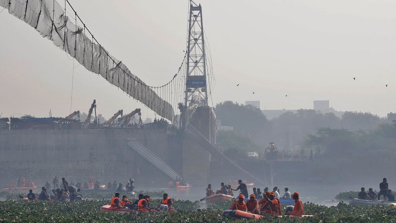 The bridge collapse left 136 people dead. Credit: Reuters Photo