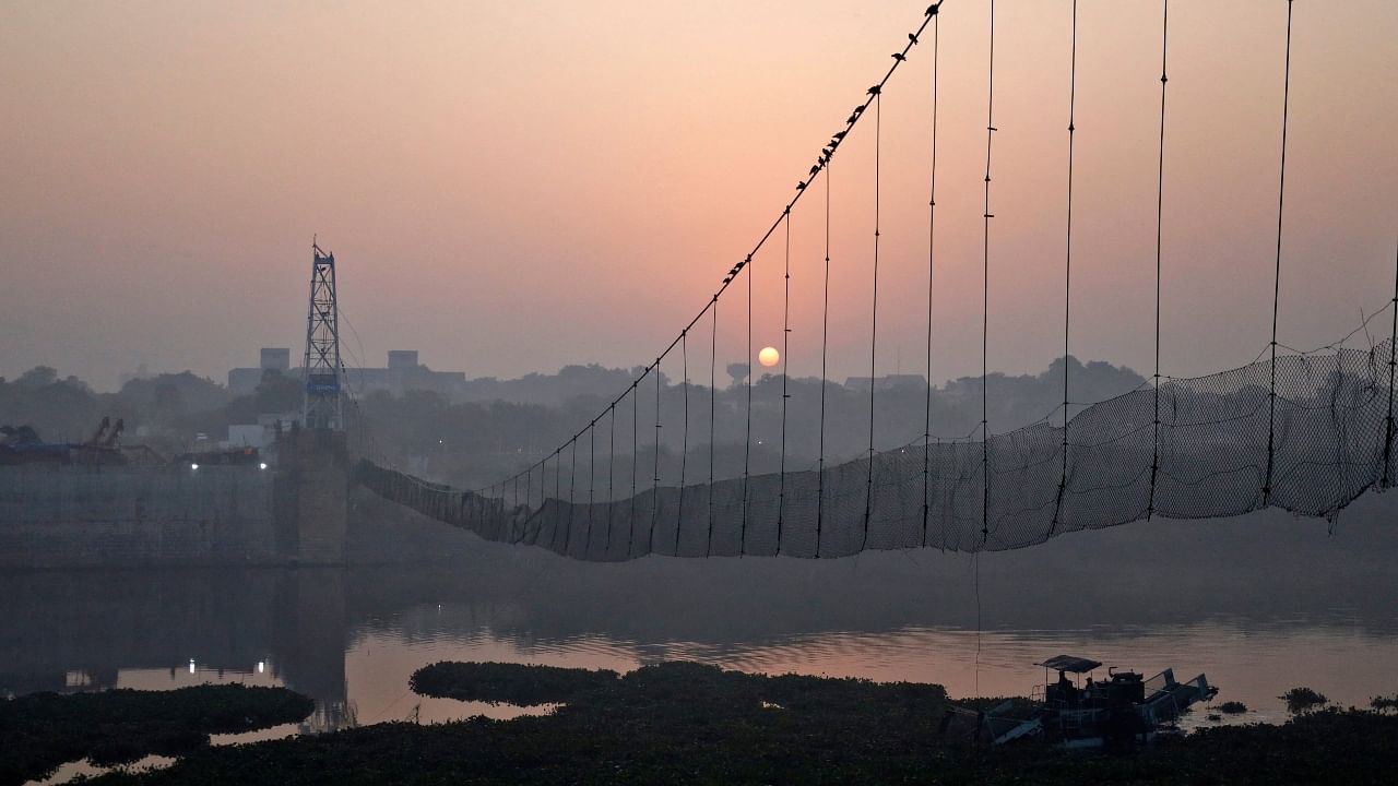 The Morbi bridge collapse left at least 134 people dead. Credit: Reuters Photo