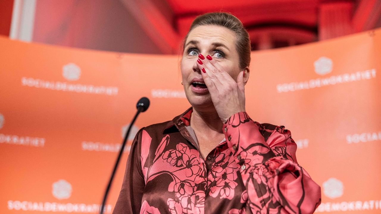 Denmark's Prime Minister and head of the the Social Democratic Party Mette Frederiksen. Credit: AFP Photo