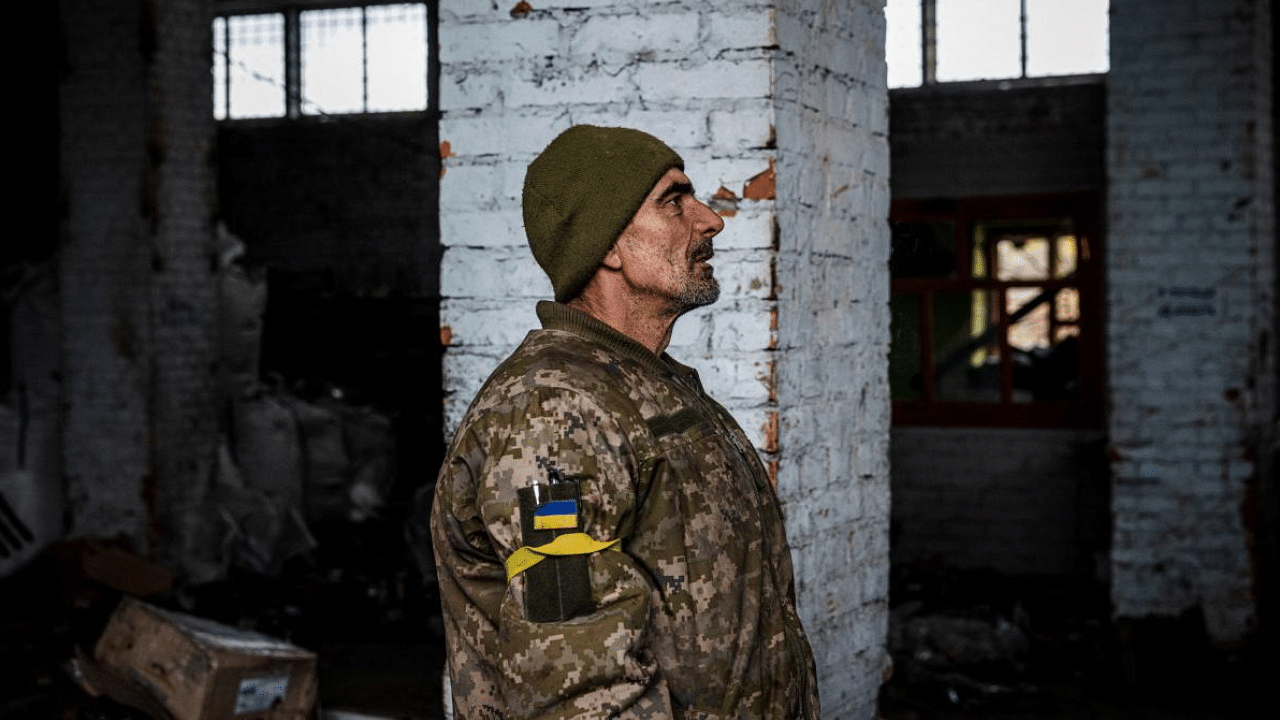 Ukrainian serviceman in Bakhmut. Credit: AFP Photo