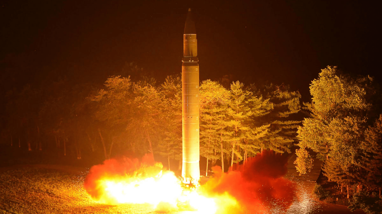 ICBM launch in North Korea. Credit: AFP Photo/KCNA via KNS
