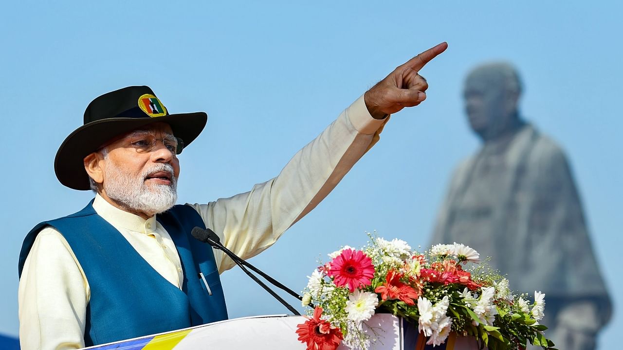 Over the past few days, PM Modi has dedicated or laid the foundation stones of development projects worth about Rs 11,760 crore in Gujarat. Credit: PTI Photo