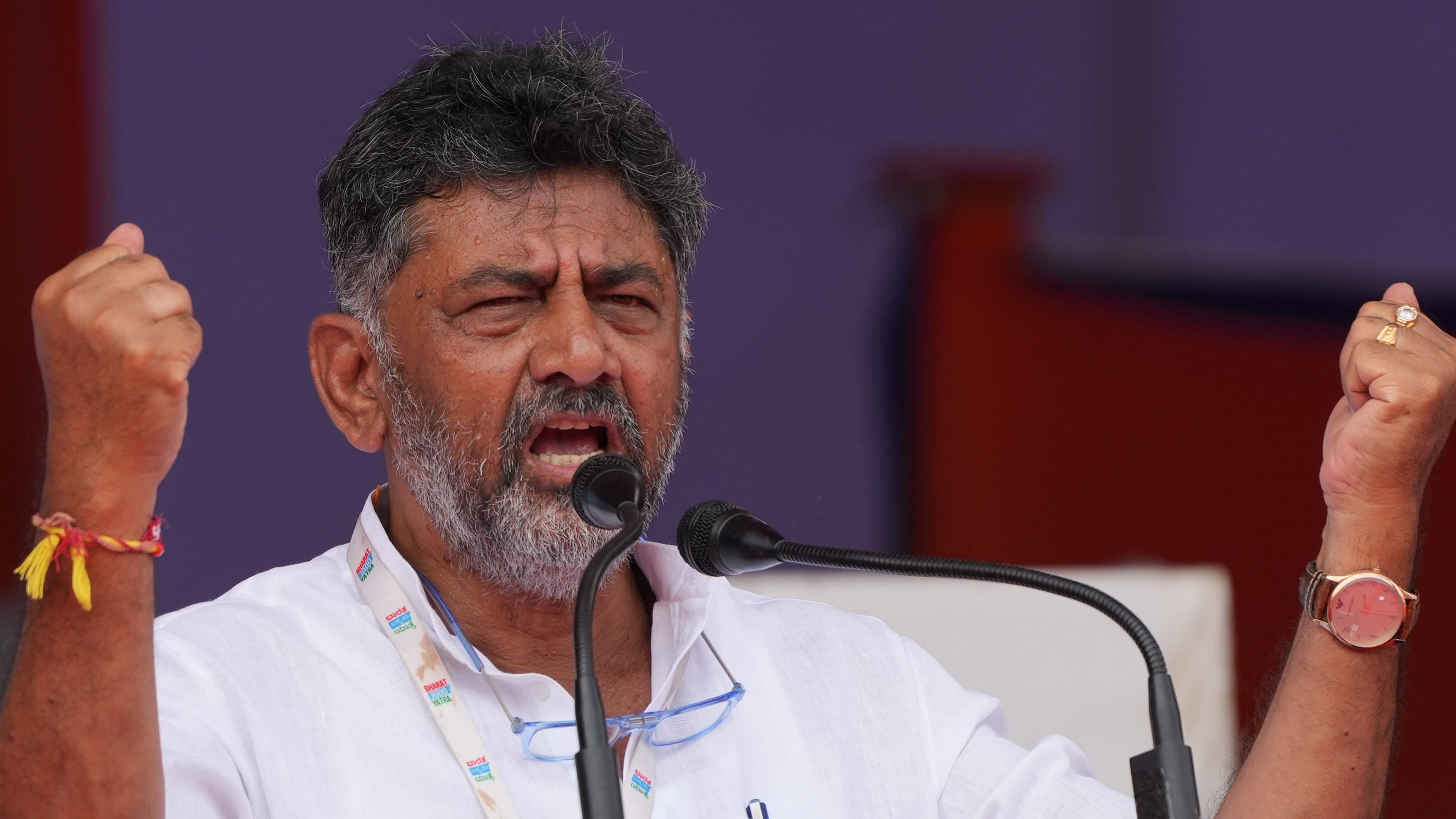 The questioning pertains to Shivakumar and his MP brother D K Suresh about donating an unspecified amount of money in the past to Young Indian, the company that owns National Herald. Credit: PTI Photo