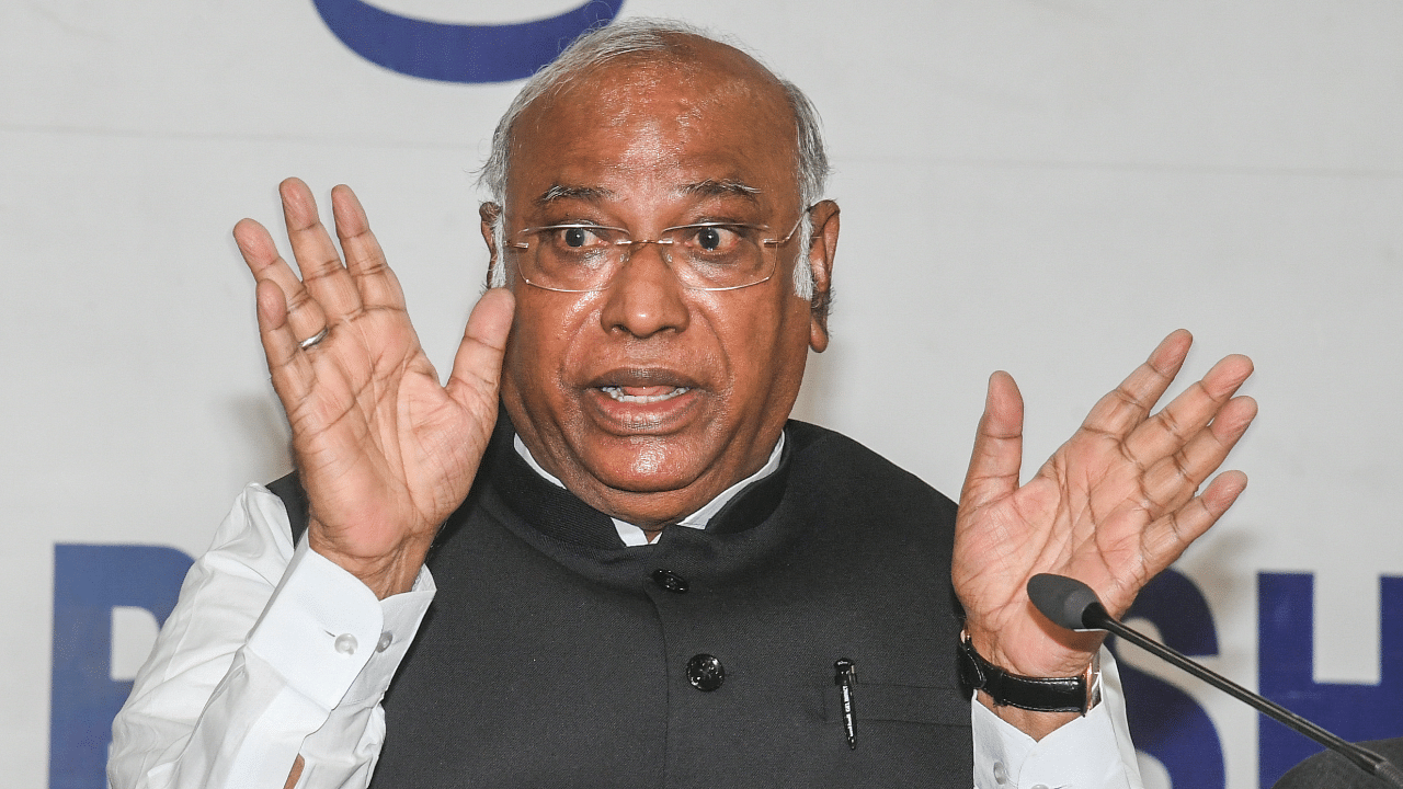 Congress president Mallikarjun Kharge. Credit: DH Photo