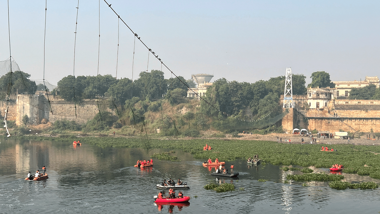 The Morbi tragedy claimed 135 lives. Credit: PTI Photo