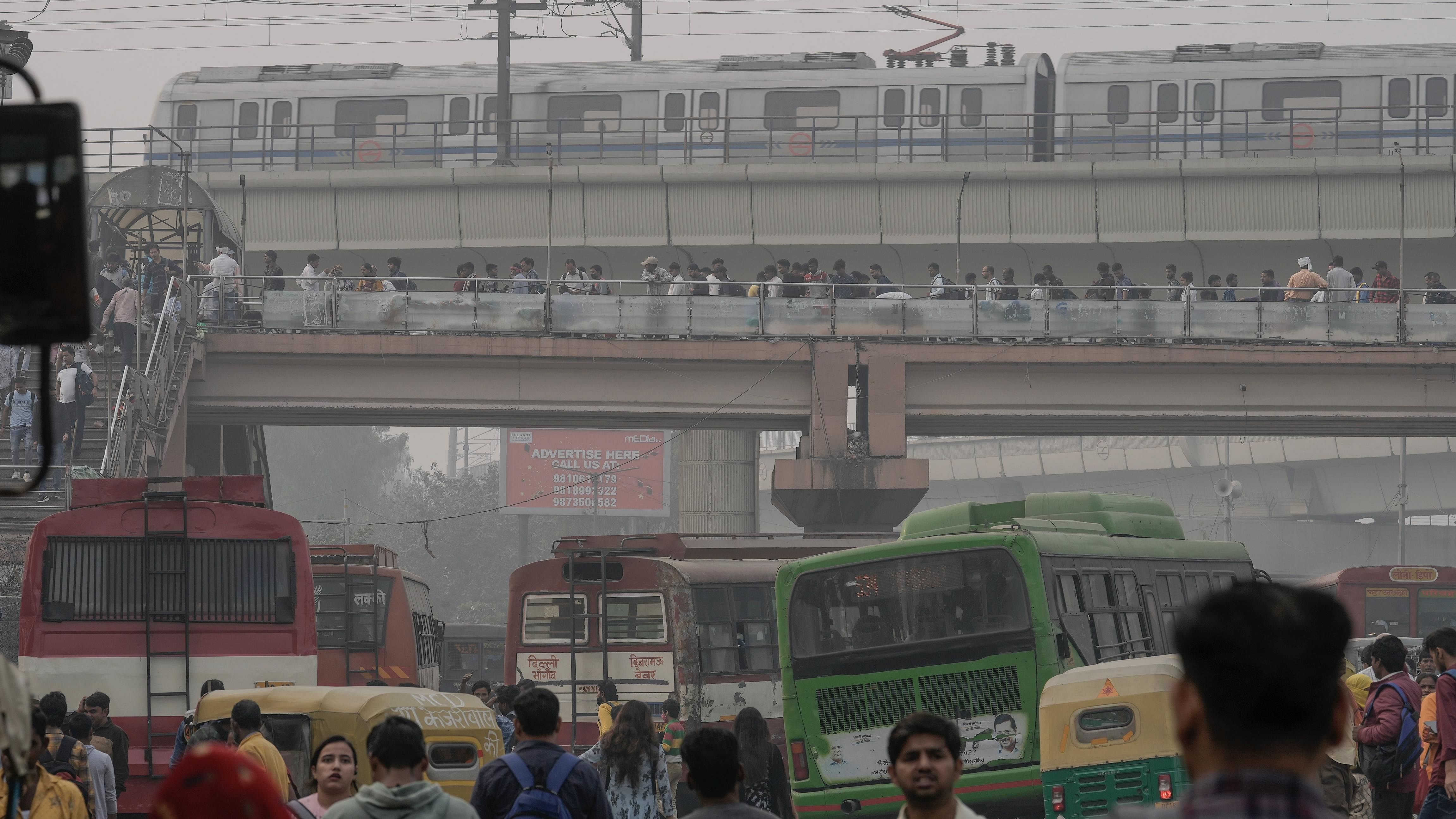 In effect, to avoid the impact of air pollution, some have temporarily moved out of the national capital region, while the majority of those remaining are paying a price – court ill health. Credit: PTI Photo