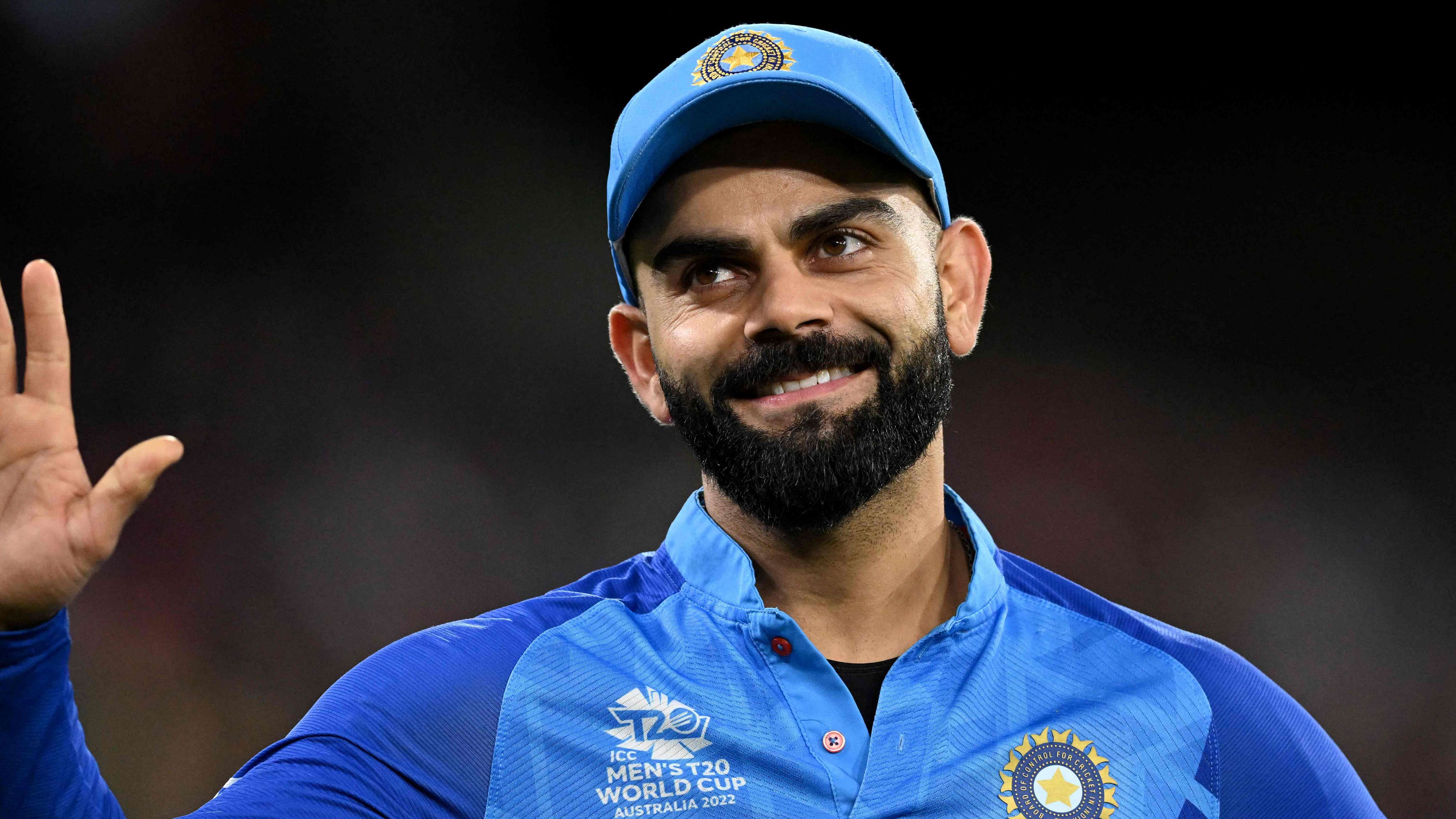 Kohli won his first Player of the Month award after scoring 205 runs with the bat, showcasing the full array of his batting talent throughout October. Credit: AFP Photo