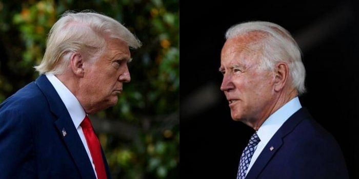 Donald Trump and Joe Biden. Credit: AFP Photos