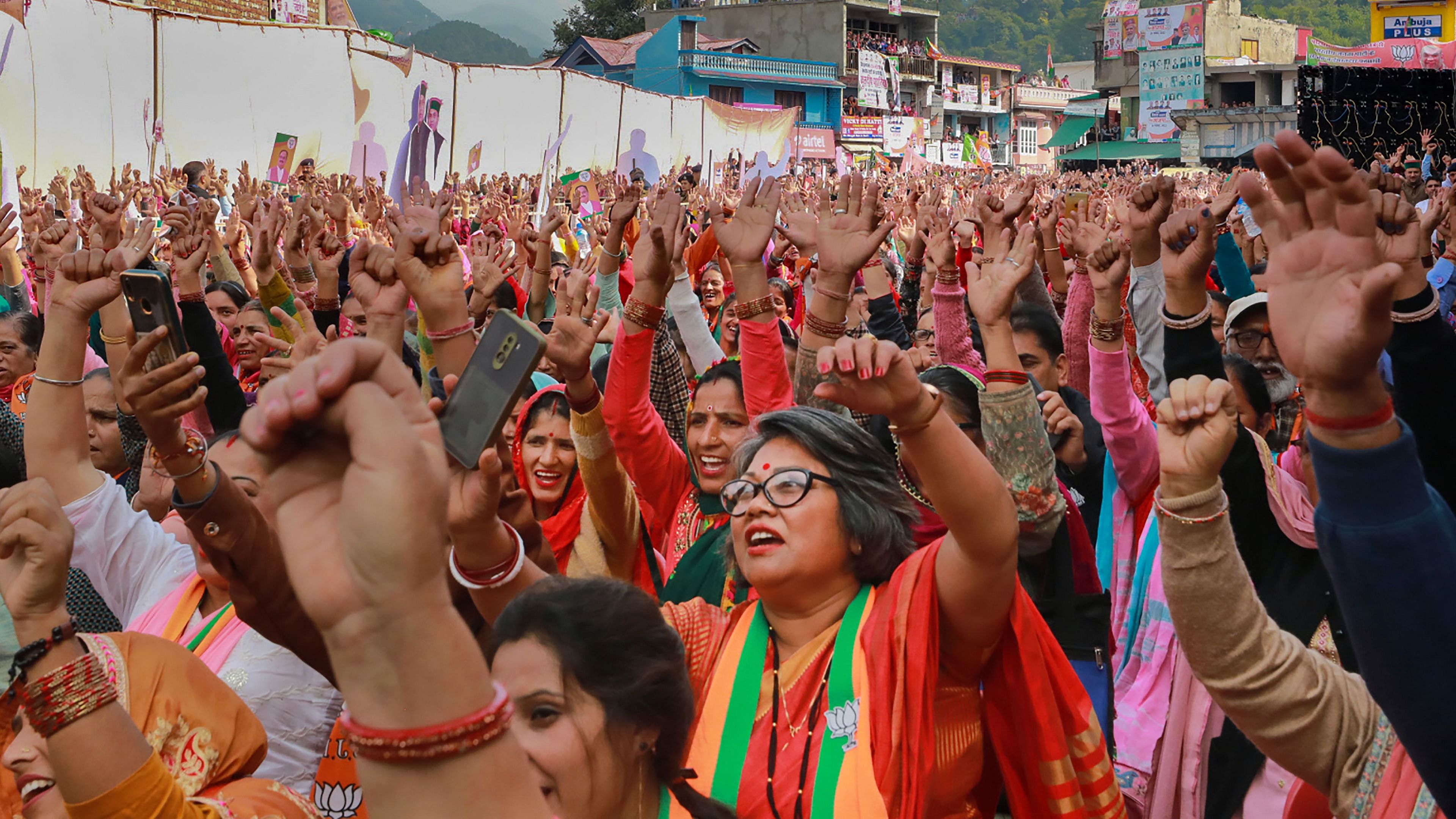 BJP is planning to increase the financial limit for the existing schemes for women. Credit: PTI File Photo