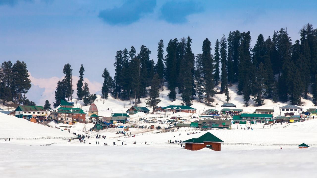 Village in the middle of Himalaya mountains (Gulmarg, Kashmir, India). Credit: Getty Images