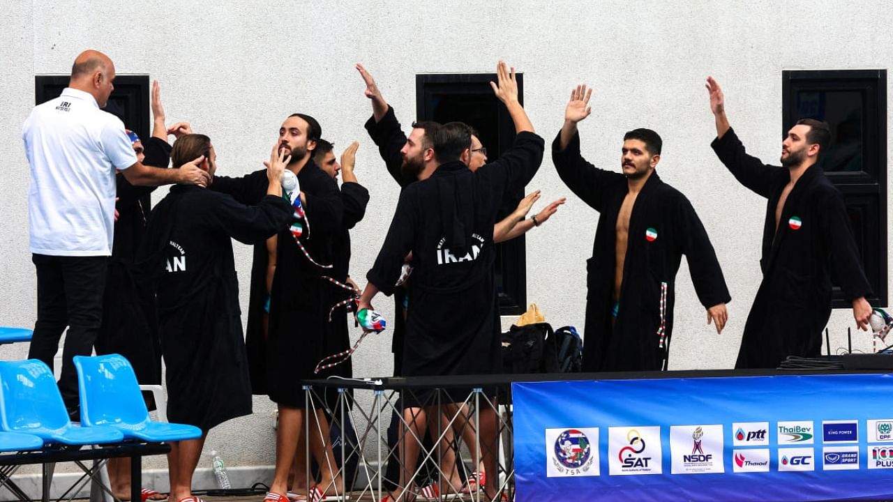 Iranian water polo national team members. Credit: Reuters Photo
