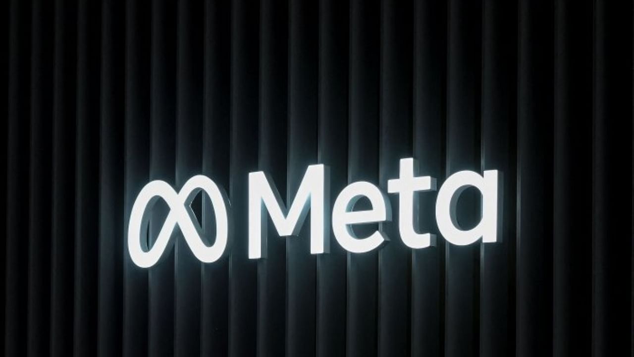 Logo of US multinational technology conglomerate Meta. Credit: AFP Photo