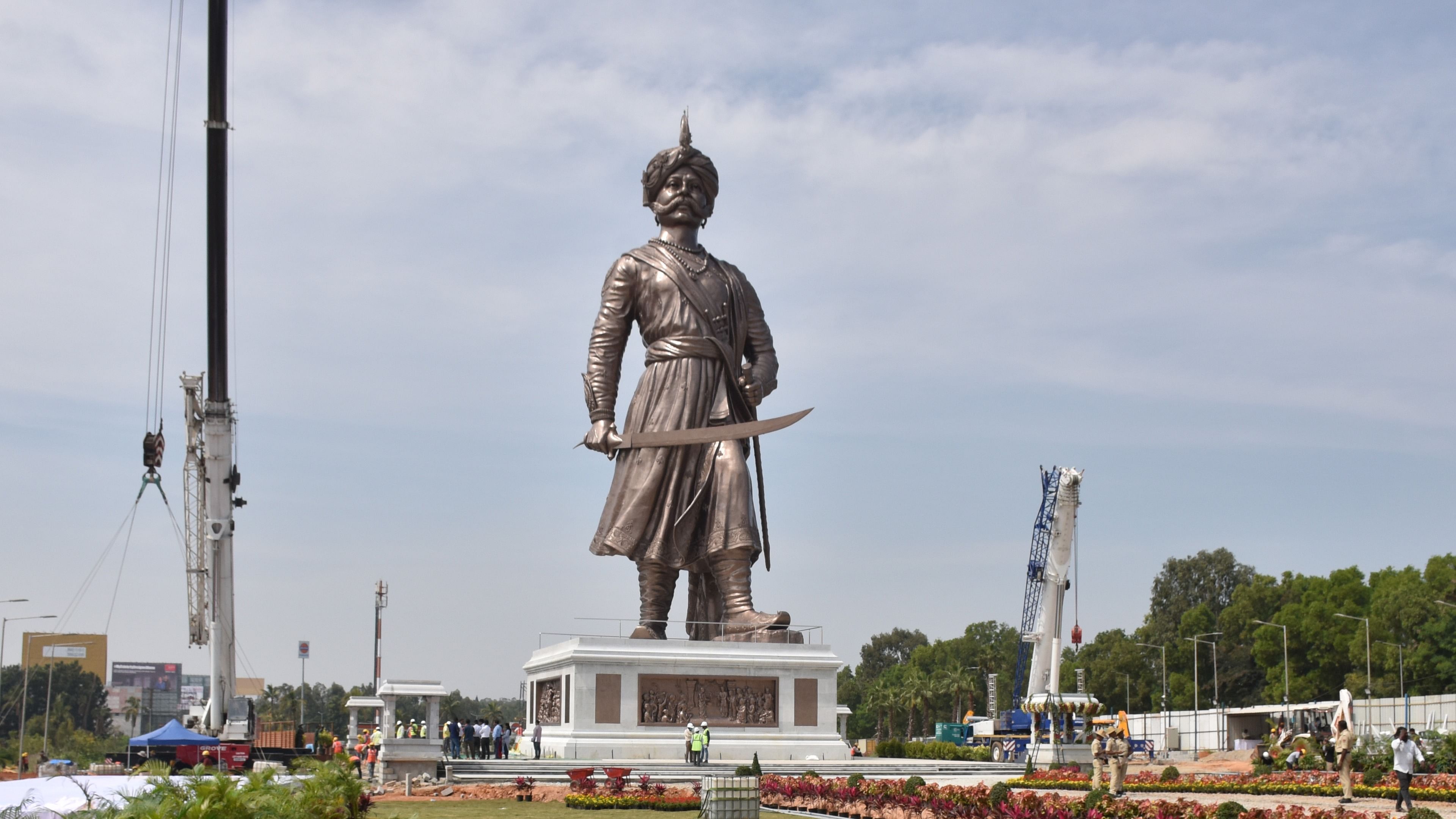 The project, besides the statue, has a heritage theme park in an area of 23 acres dedicated to the 16th century chieftain, all costing the government Rs 84 crore. Credit: DH File Photo