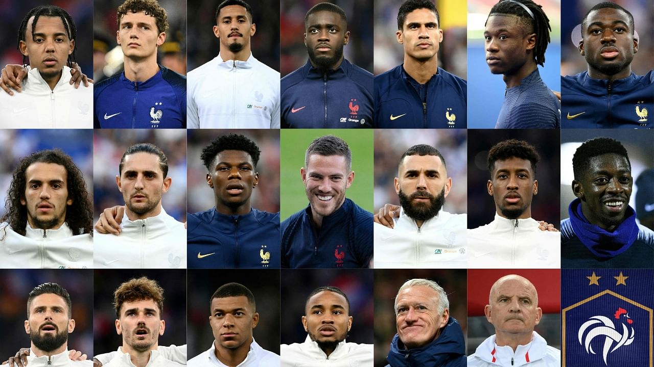 Didier Deschamps unveiled a 25-man group on Wednesday. Credit: AFP Photo