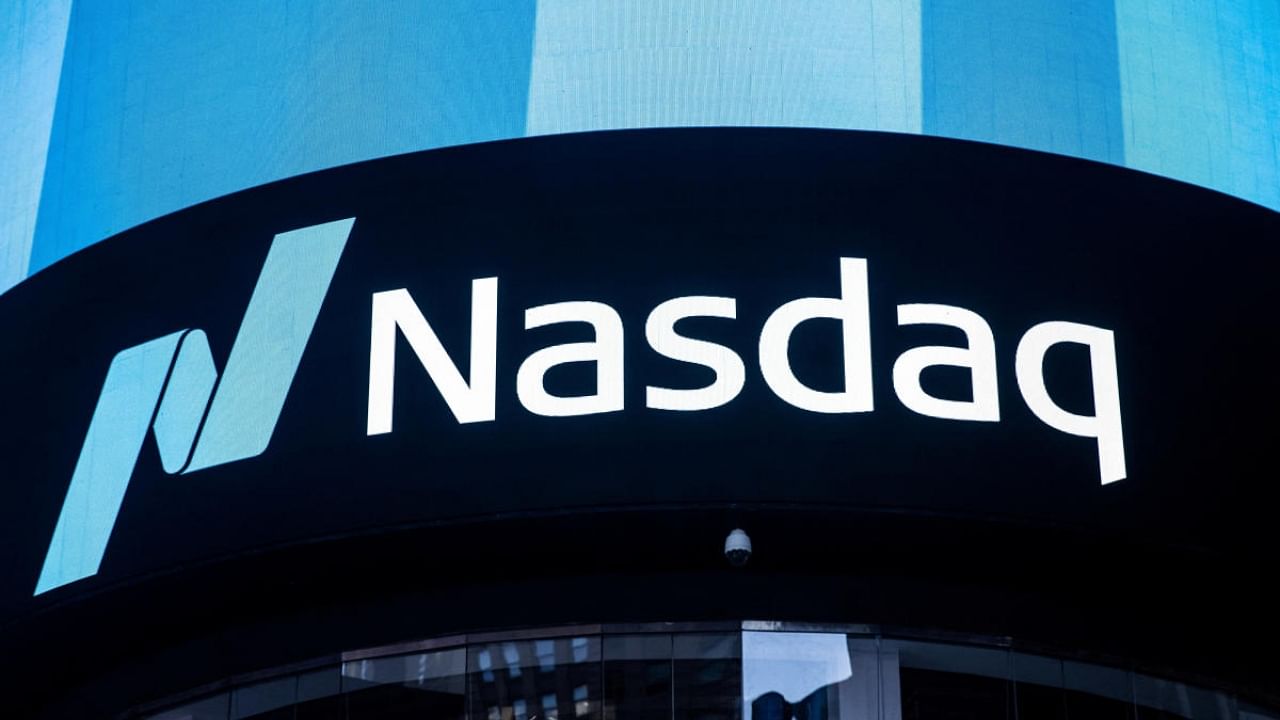 The Nasdaq logo is displayed at the Nasdaq Market site in Times Square in New York. Credit: Reuters Photo
