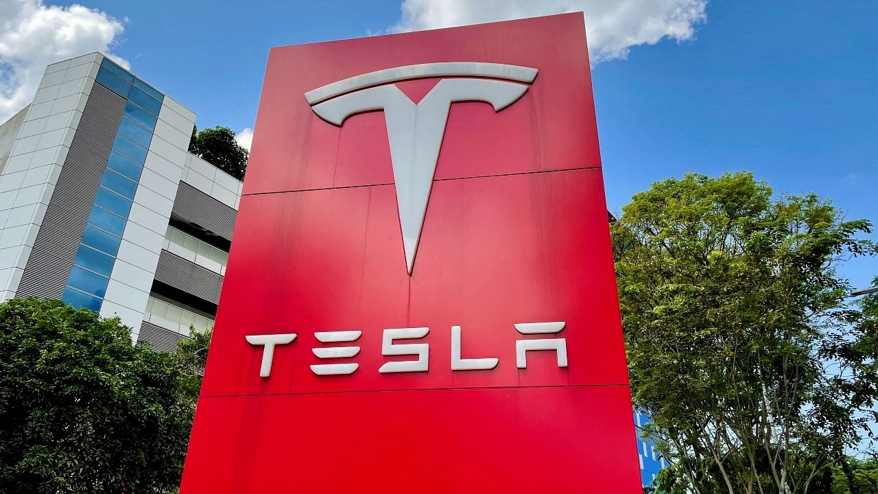 Tesla shares were down 6.1 per cent at $179.66 in afternoon trading. Credit: Reuters File Photo