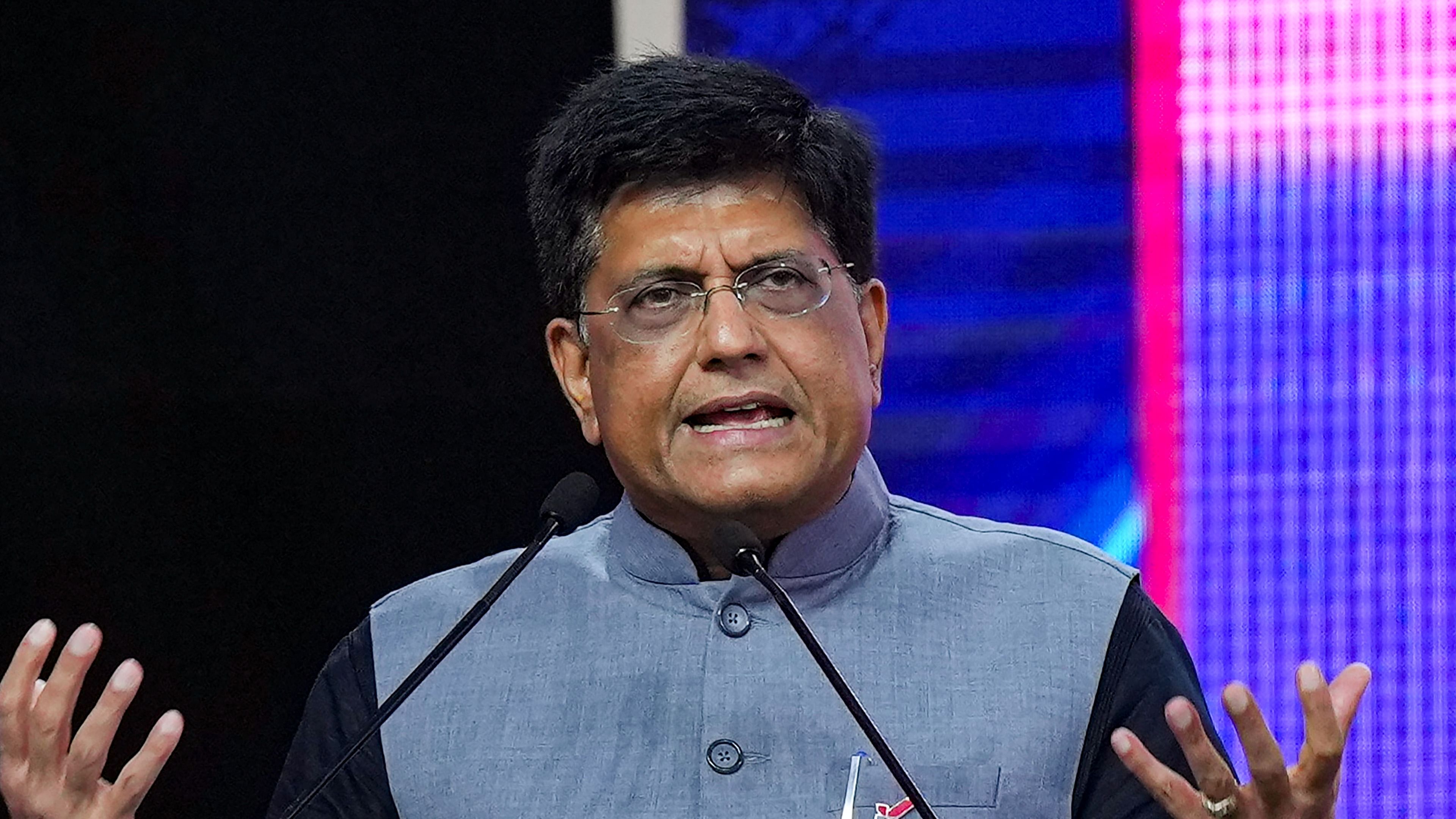 Piyush Goyal also asked the tea industry to strengthen local supply chain and sustainable solution to meet the challenges of climate change. Credit: PTI Photo