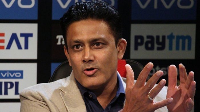 Anil Kumble. Credit: IANS Photo