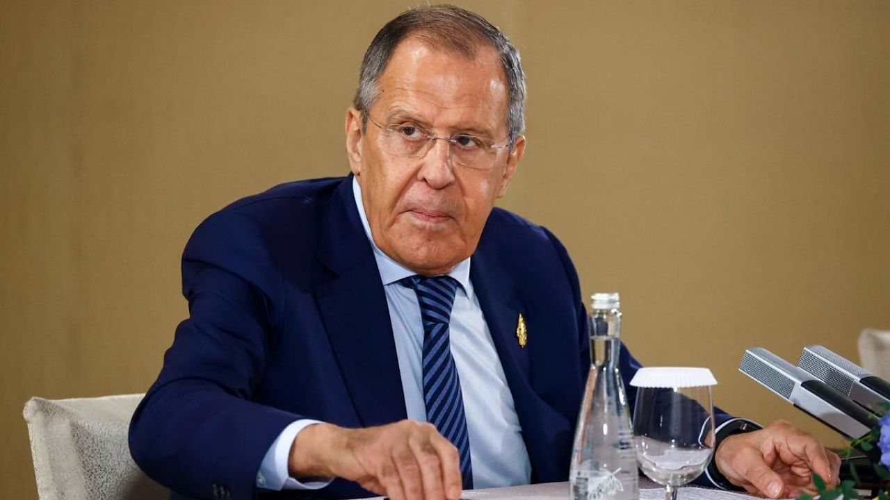 Russia's Foreign Minister Sergei Lavrov at G20 summit. Credit: AFP PHOTO / "HANDOUT Russian Foreign Ministry press service