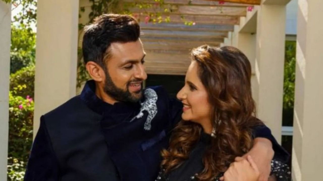 Shoaib Malik and Sania Mirza. Credit: Instagram/ @realshoaibmalik