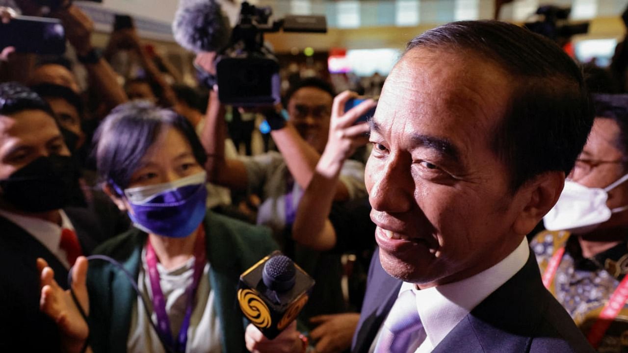 Indonesian President Joko Widodo at the G20 media centre. Photo Credit: Reuters Photo