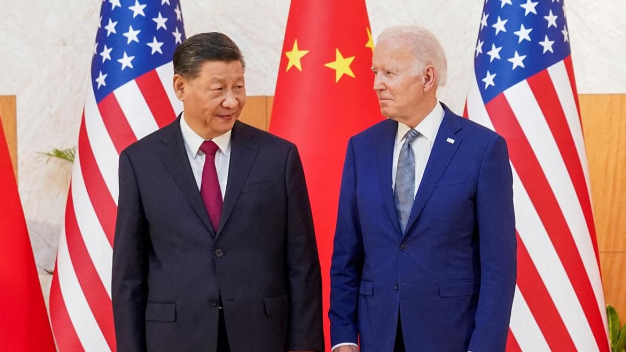 Xi Jinping, Joe Biden. Credit: Reuters Photo