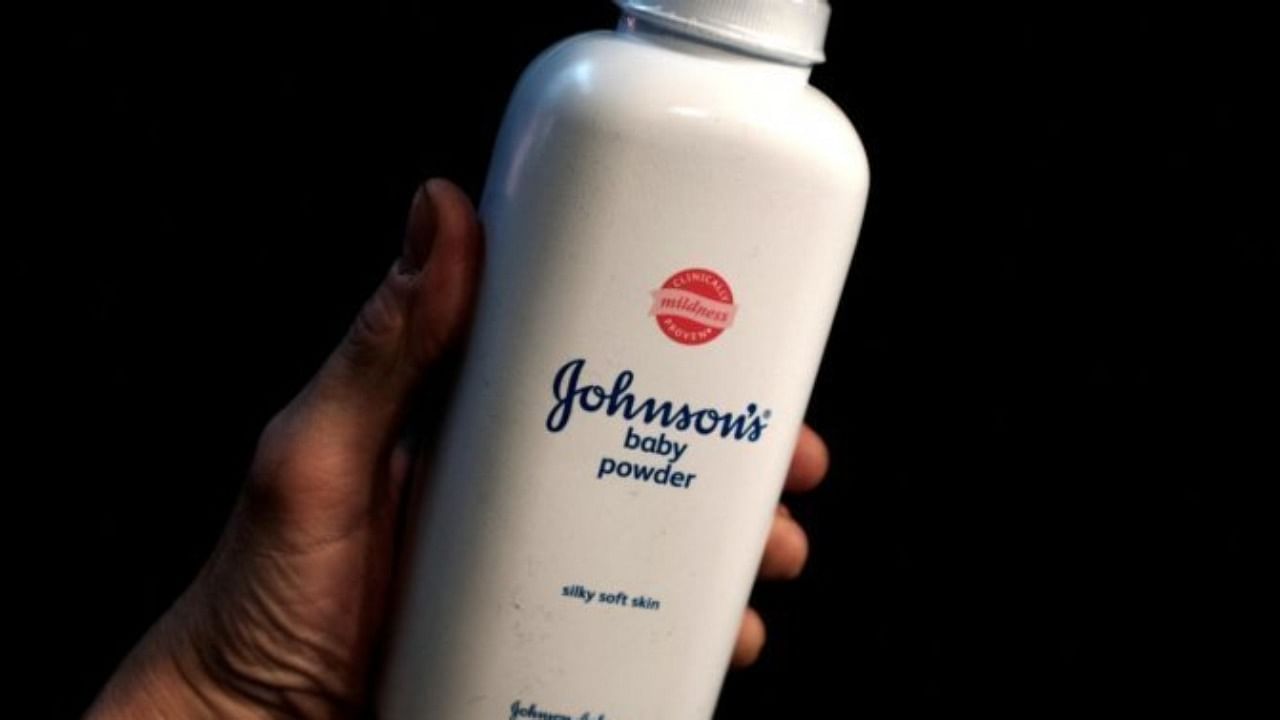 A bottle of Johnson & Johnson baby powder. Photo Credit: Reuters File Photo