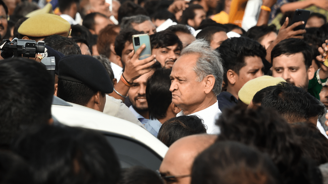 Sources said the central leadership was unhappy with the way Gehlot supporters stalled a meeting of the Congress Legislature Party meeting on September 25. Ceredit: PTI Photo