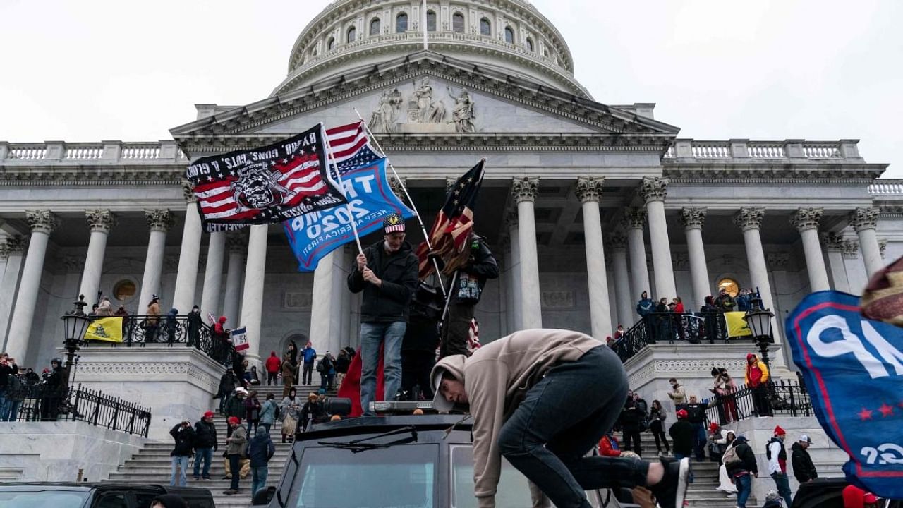 January 6 riot at the US Capitol. Credit: AFP File Photo