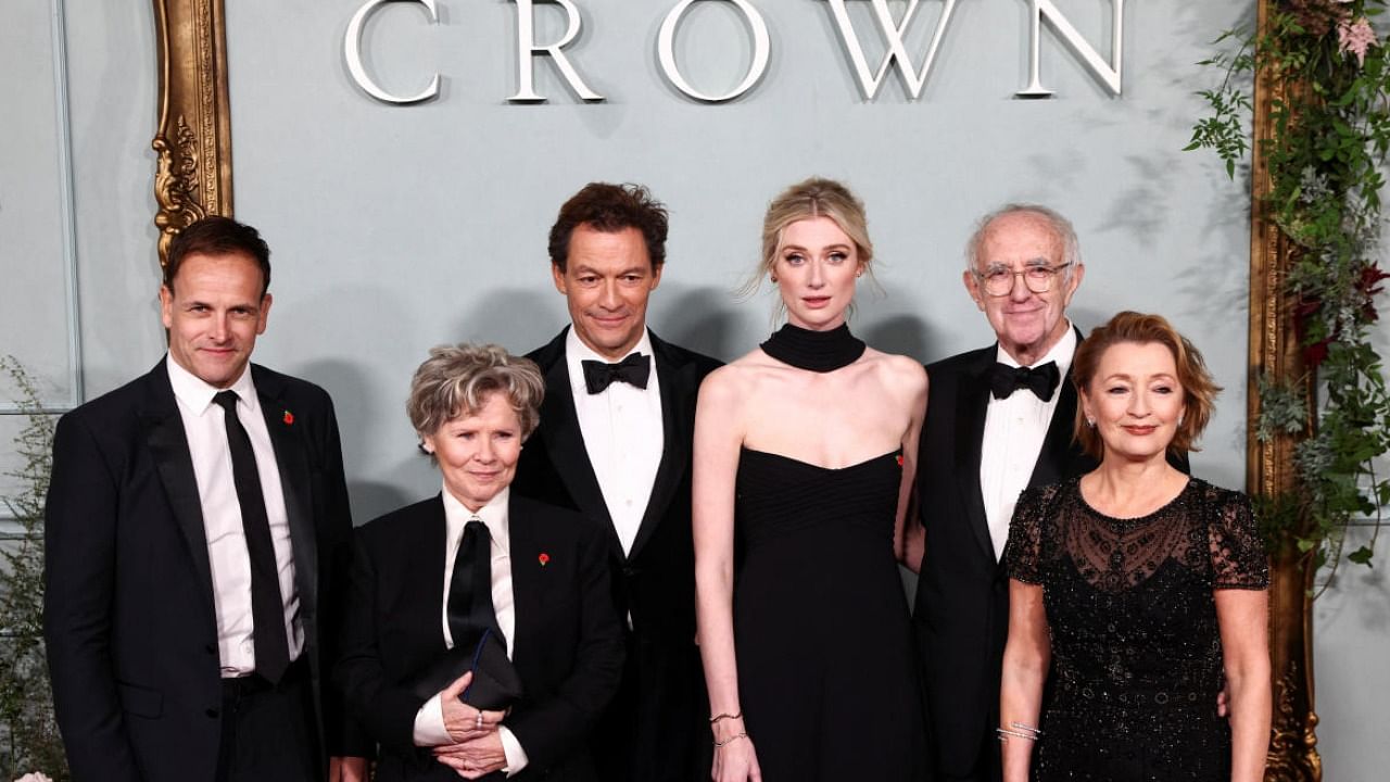 Cast members attend the premiere for the TV series The Crown Season 5 in London. Photo Credit: Reuters Photo