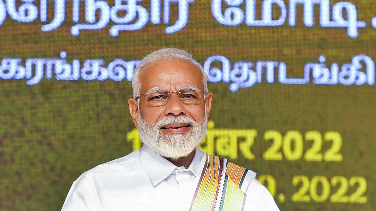 Modi said that Tamil temples could be found in the lanes of Kashi. Credit: PTI Photo