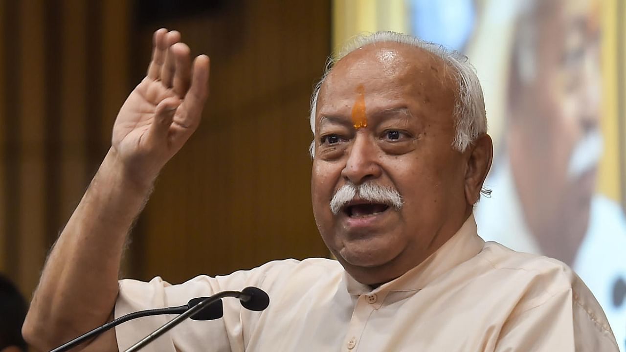 RSS chief Mohan Bhagwat. Credit: PTI Photo