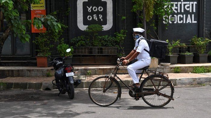 86% of Dabbawalas believed that deliveries on cycles will improve air quality. Credit: AFP Photo