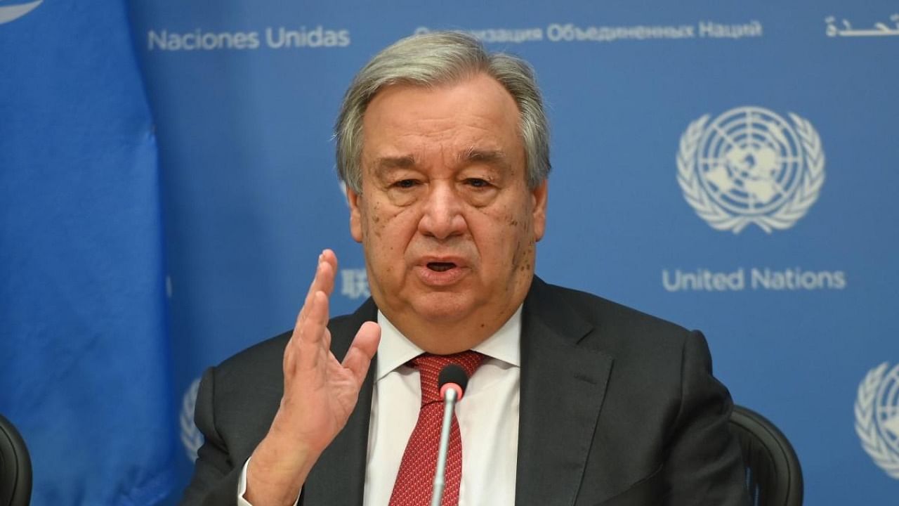 UN Secretary-General Antonio Guterres. Credit: AFP file photo