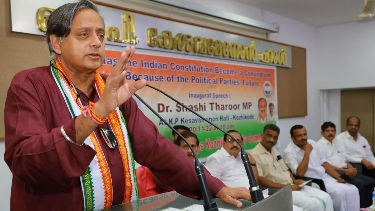 Congress leader and MP Shashi Tharoor. Credit: PTI Photo