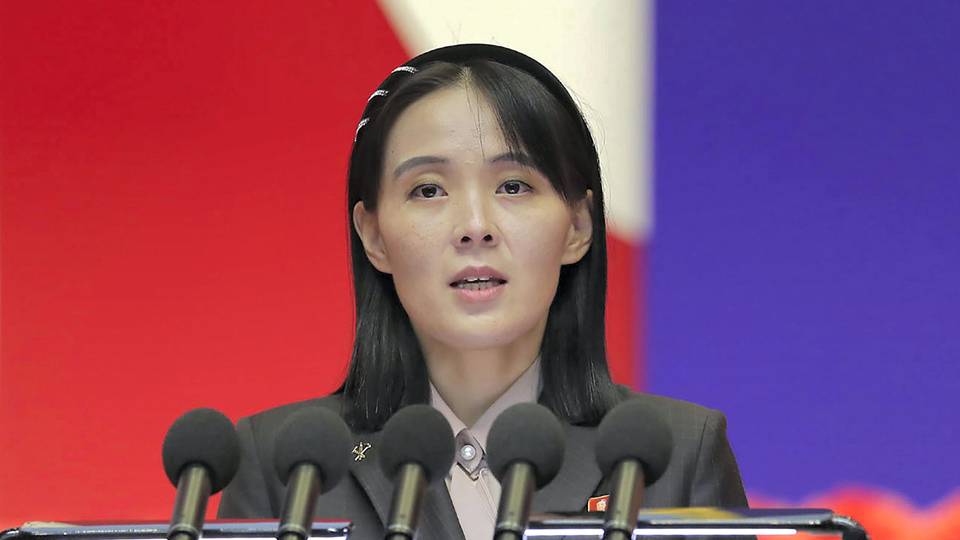 Kim Yo Jong, who is widely considered North Korea's second most powerful person after her brother, lambasted the United States for issuing what she called “a disgusting joint statement together with such rabbles as Britain, France, Australia, Japan and South Korea”. Credit: AP Photo