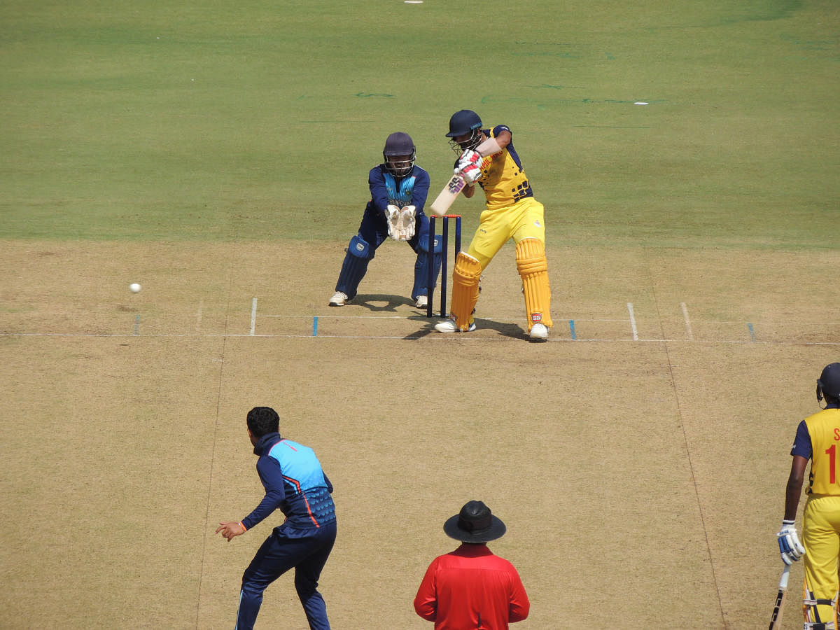 Narayan Jagadeesan in action. Credit: Special Arrangement