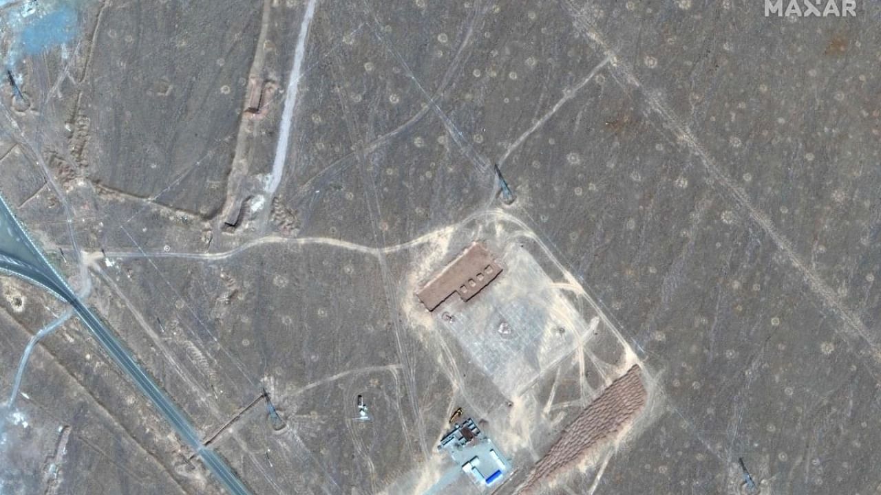 File satellite image by Maxar Technologies shows an overview of Iran's Fordow site. Photo Credit: AFP