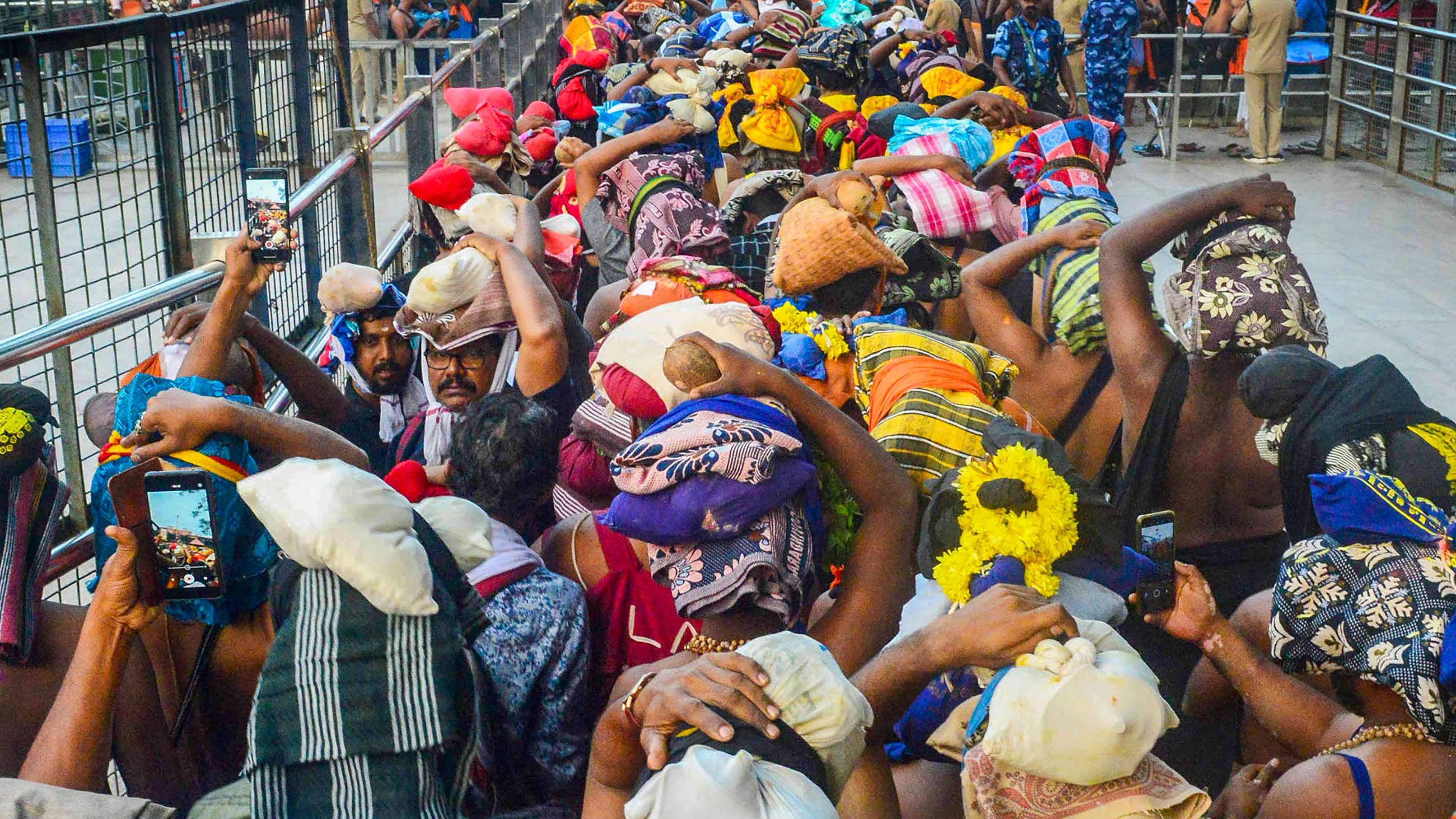 The Lord Ayyappa temple in Sabarimala opened for the two-month long pilgrimage season on November 16.  Credit: PTI Photo