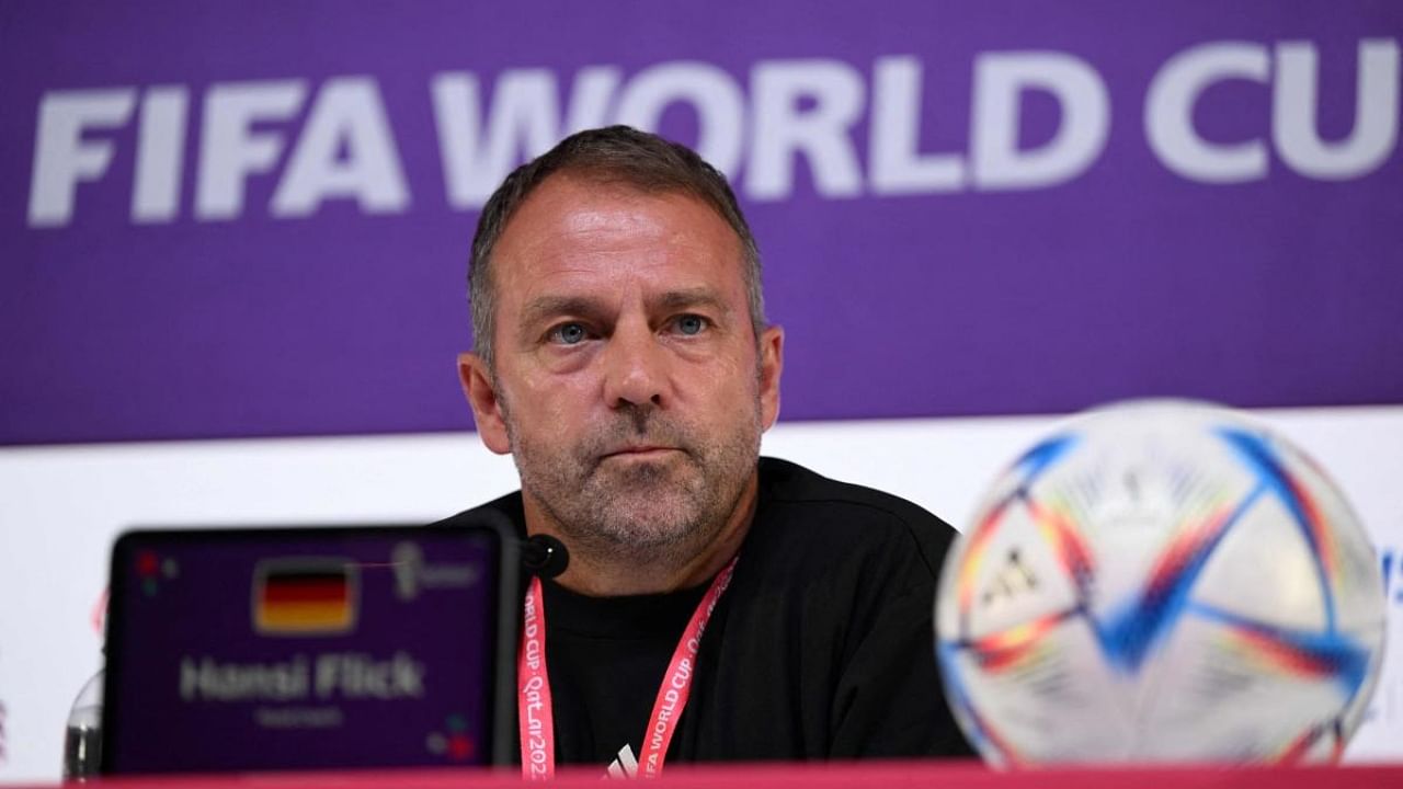 Germany's head coach Hans-Dieter Flick. Credit: AFP Photo