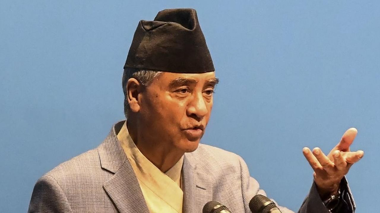 Nepal Prime Minister Sher Bahadur Deuba. Photo Credit: AFP Photo