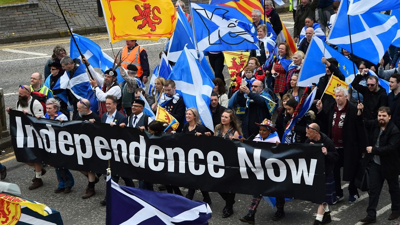 The semi-autonomous Scottish government wants to hold a referendum next October with the question 'Should Scotland be an independent country?'. Credit: AFP File Photo