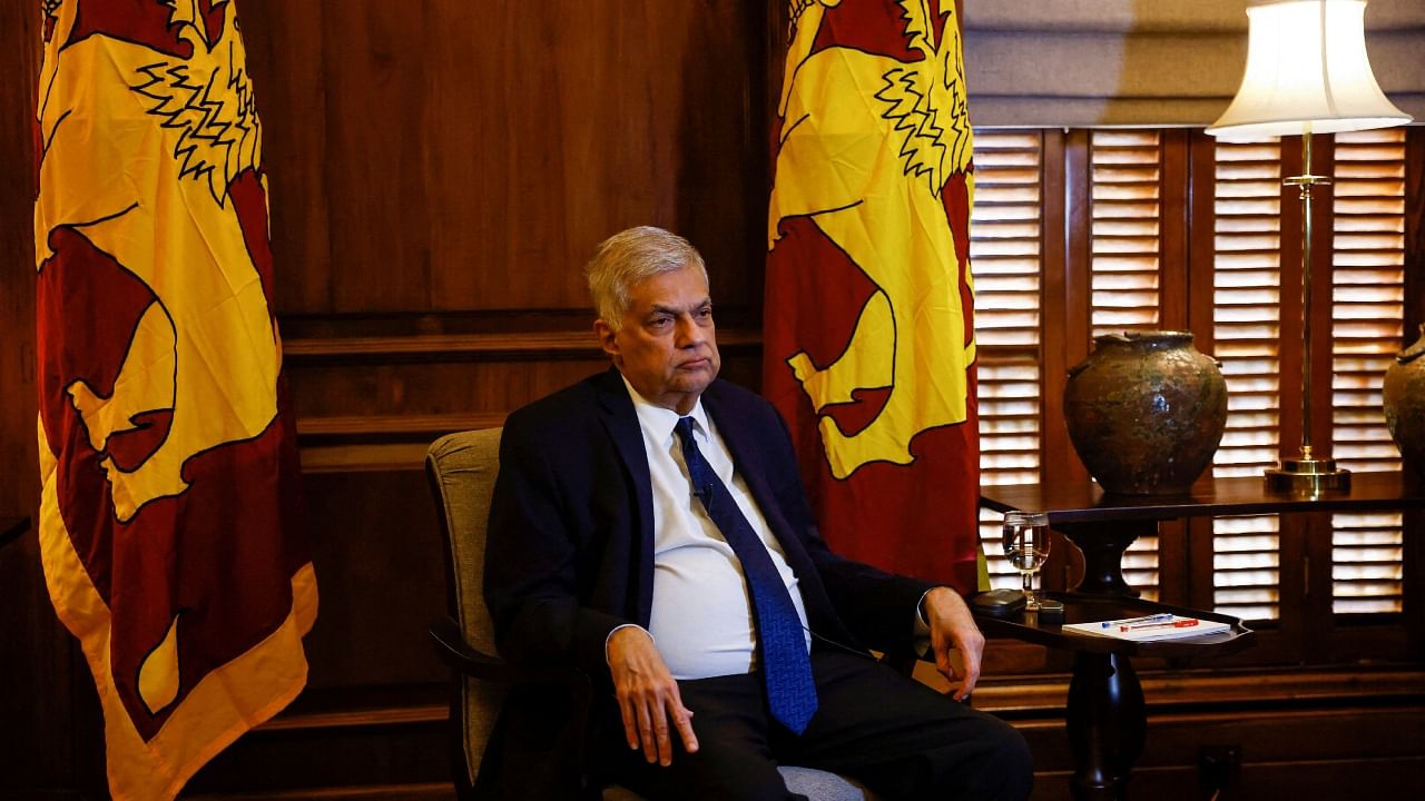 Sri Lankan President Ranil Wickremesinghe. Credit: Reuters File Photo