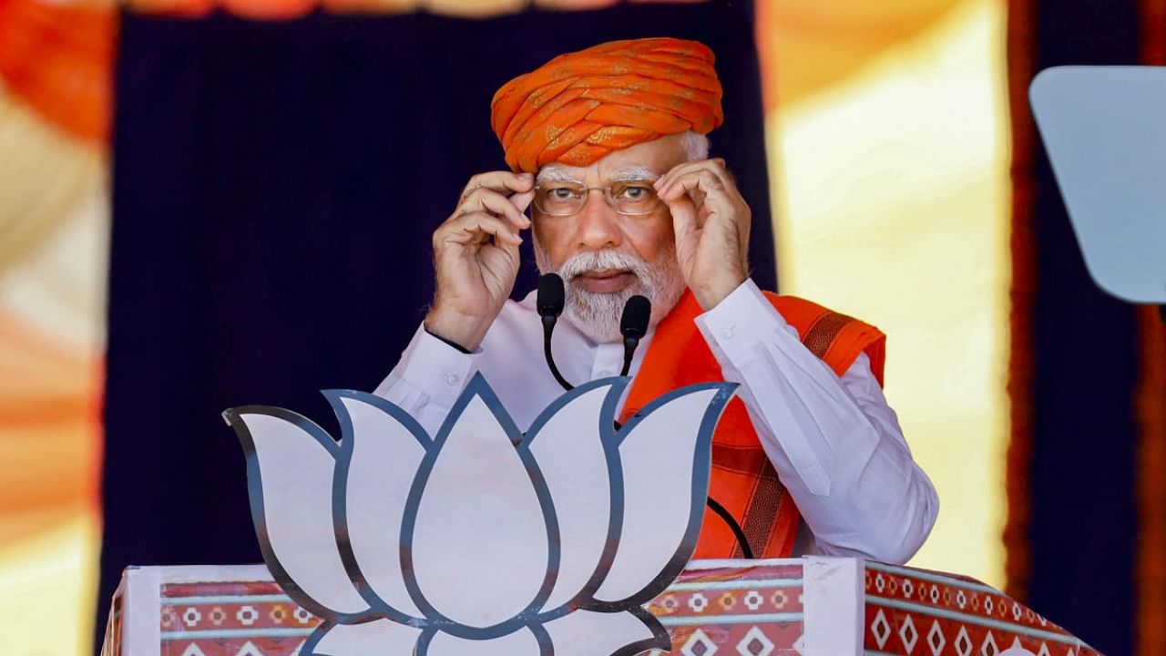 Prime Minister Narendra Modi in Gujarat. Credit: PTI Photo