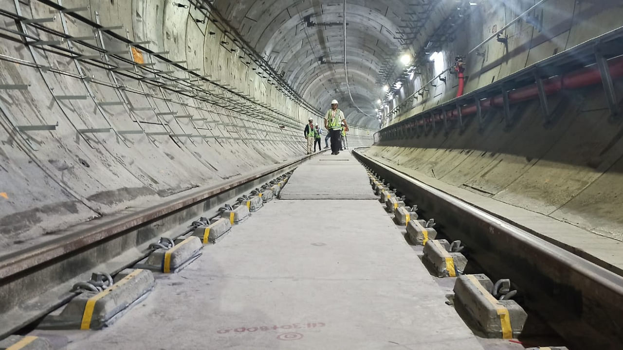 Overall, 76.6 per cent of the Mumbai Metro Line-3 also known as the Bandra-Colaba-SEEPZ Line, which is the first and only underground Metro network of Mumbai has been completed. Credit: MrityunjayBose