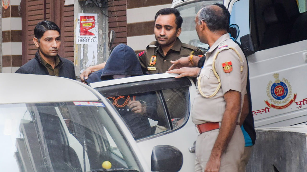 The accused Aftab Amin Poonawala was sent to judicial custody for 13 days by a Delhi Court on Saturday. Credit: PTI Photo