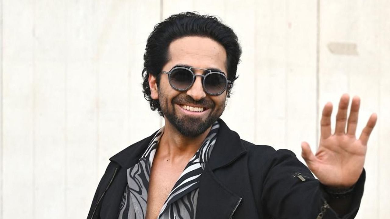  Actor Ayushmann Khurrana poses for pictures during the promotion of ‘An Action Hero’ in Mumbai. Credit: AFP Photo