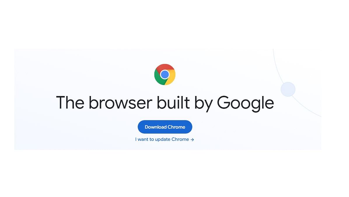 Google Chrome website (screengrab)