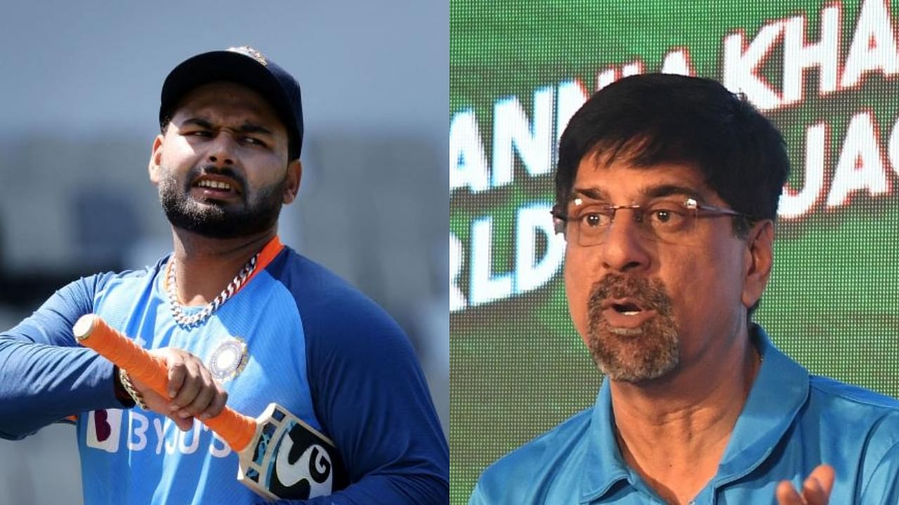 Rishabh Pant and Krishnamachari Srikkanth. Credit: AFP/DH Photos