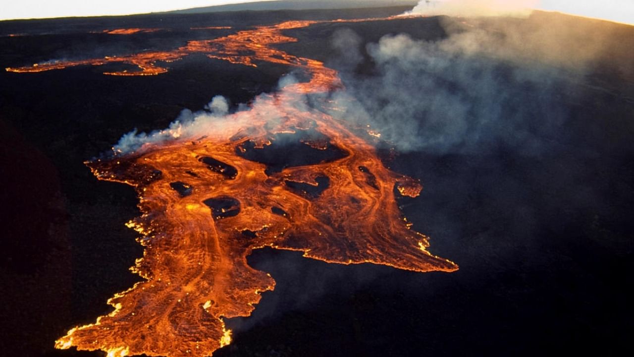 The Mauna Loa volcano on the island of Hawaii. Credit: US Geological Survey/Handout via Reuters